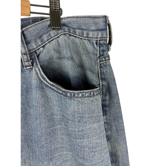 Western Cowboy Relaxed Boot Distressed Wrangler Denim Jeans Co, Men's 42X32 - Picture 10 of 11